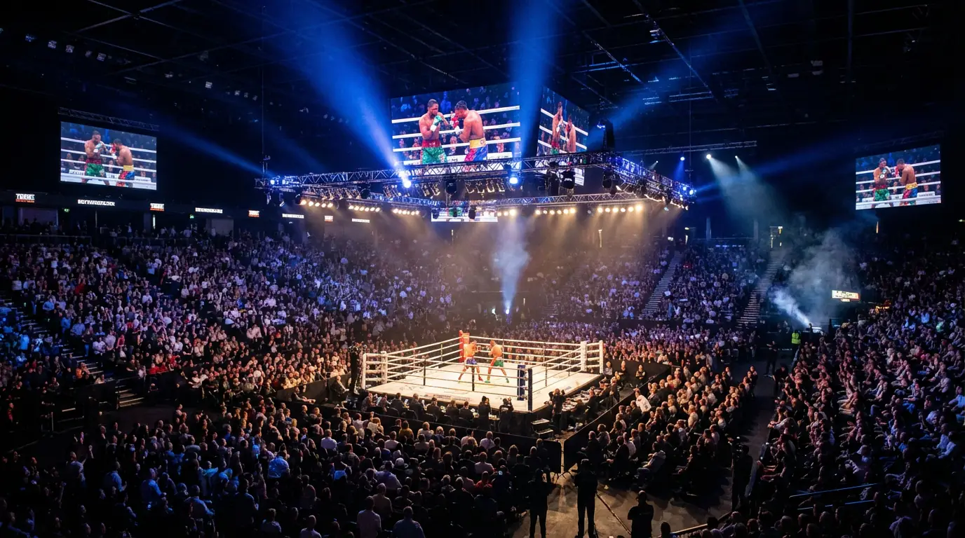 Boxring mit mehreren Kämpfen an einem Kampfabend – Kombiwette beim Boxen